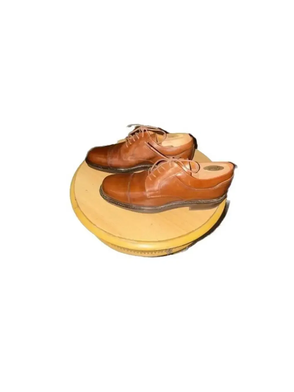 Johnston & Murphy Mayfield Dark Brown Leather Cap Toe Oxford Shoes